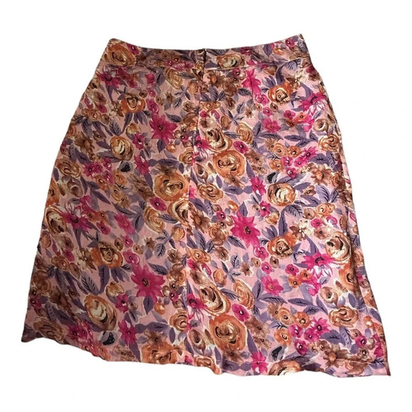 Downeast Basics Women's Floral Ruffle Skirt Size Large - Picture 4 of 6